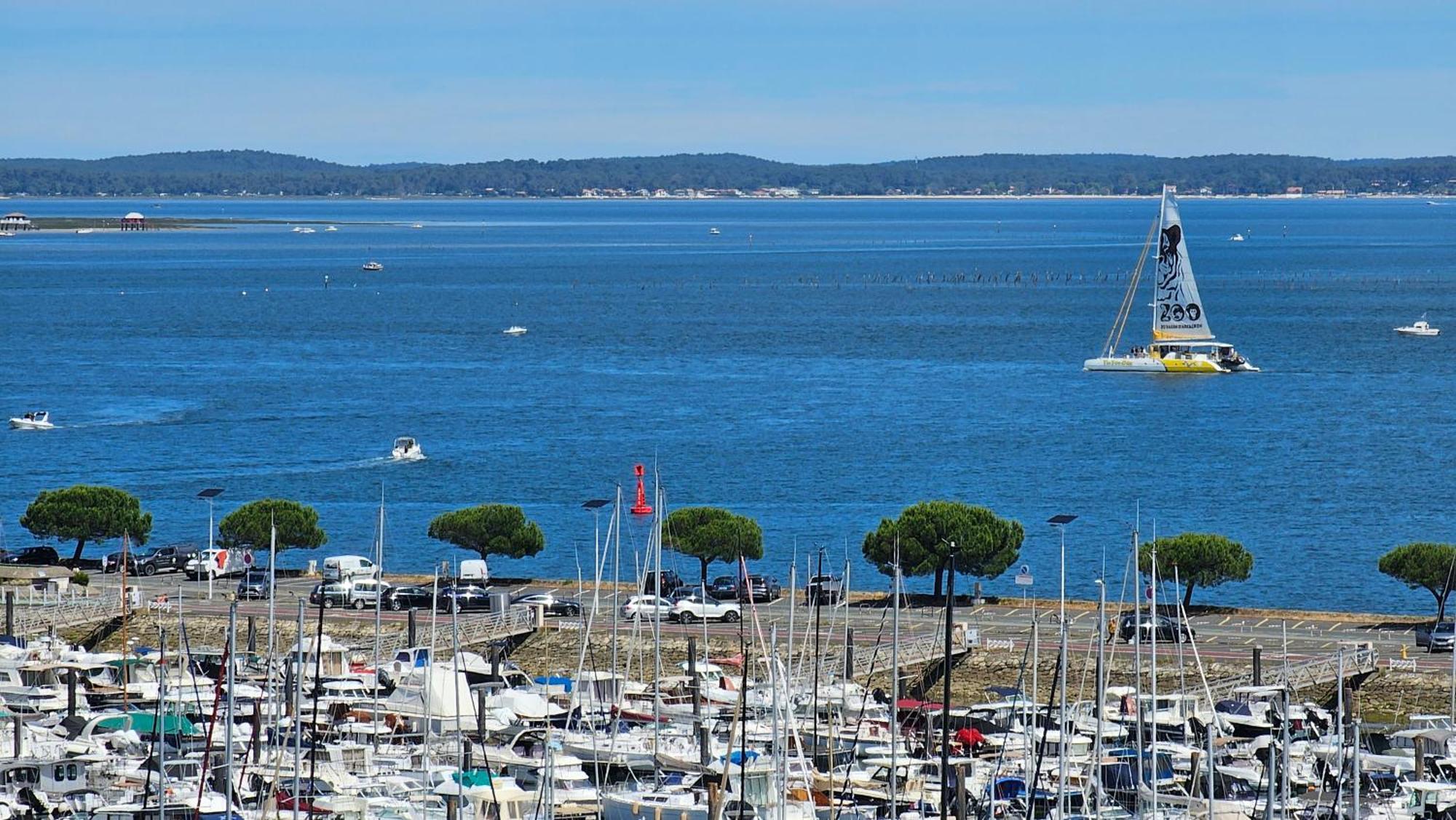 Vue Panoramique Sur Bassin,Piscine Et Terrasse Apartment Arcachon Exterior foto